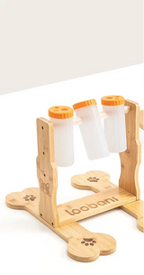 3-Bottle Dog Puzzle Toy Feeder