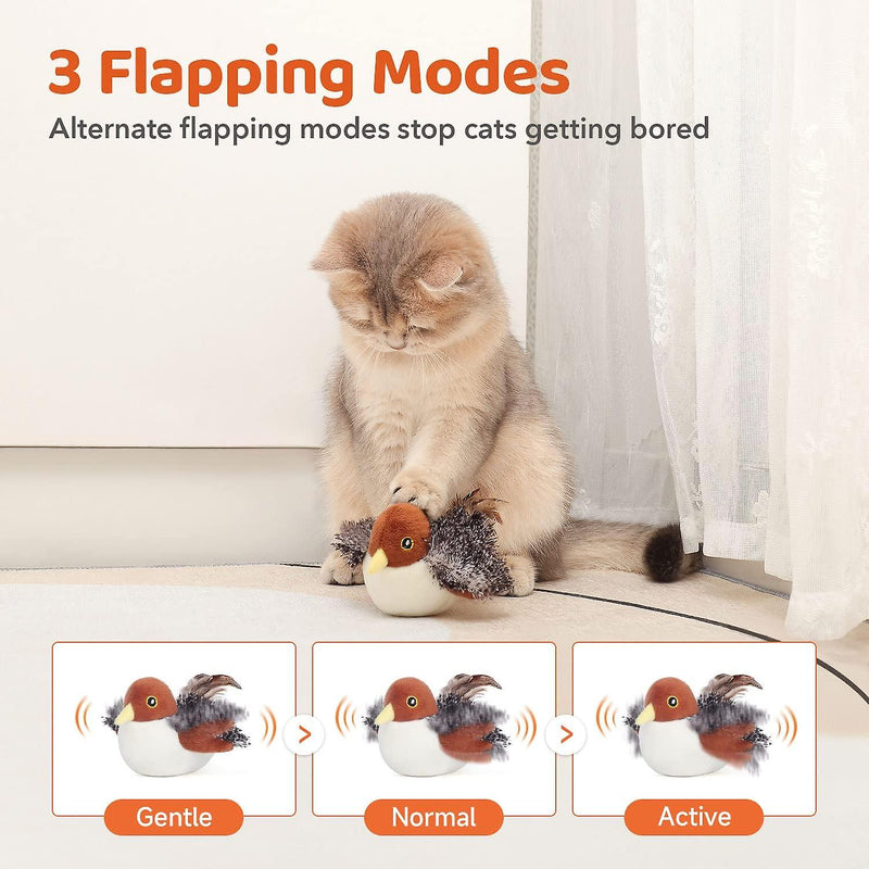 Flappy Bird - Sparrow Cat Toy Lifelike Chirping Sounds