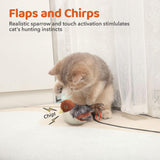 Flappy Bird - Sparrow Cat Toy Lifelike Chirping Sounds