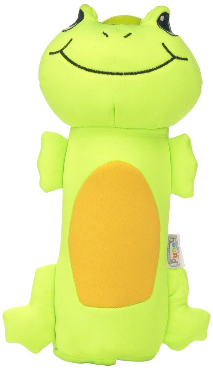 OUTWARD HOUND Bottle Buddy Splasher Dog Toy - Chicken, Monkey, Frog - Frog