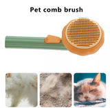 Pumpkin Pet Cleaning Brush Dog Cat Tangled Hair Removal (Orange Yellow)