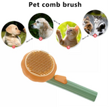 Pumpkin Pet Cleaning Brush Dog Cat Tangled Hair Removal (Orange Yellow)