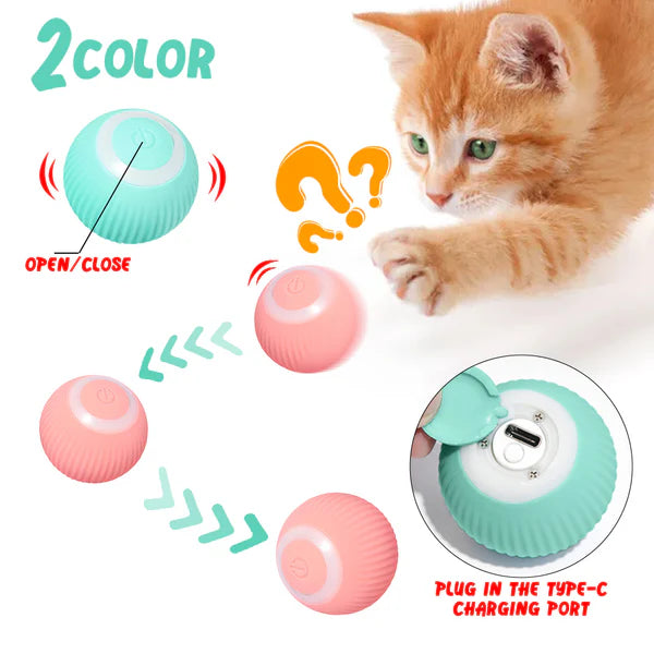 Cats Toy Automatic Rolling Ball Electric