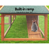 i.Pet Chicken Coop Rabbit Hutch 169cm x 52cm x 72cm Large House Outdoor Wooden Run Cage