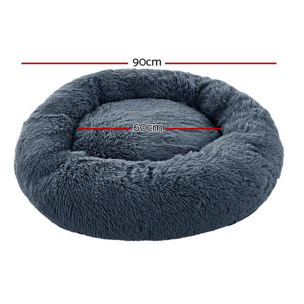 i.Pet Pet Bed Dog Cat 90cm Large Calming Soft Plush Bed