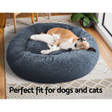 i.Pet Pet Bed Dog Cat 90cm Large Calming Soft Plush Bed