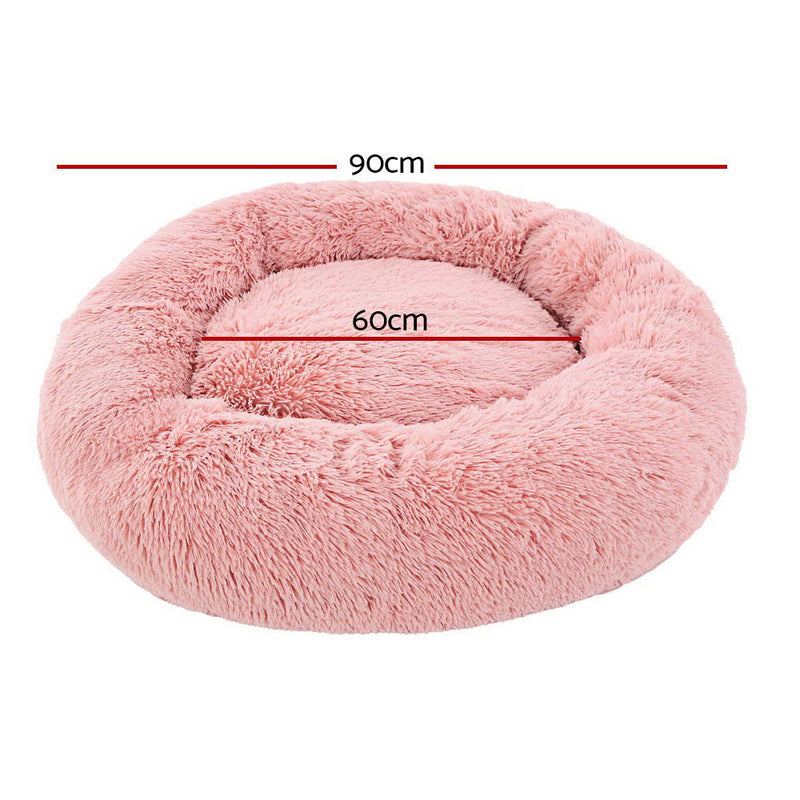 i.Pet Pet Bed Dog Cat 90cm Large Calming Soft Plush Bed