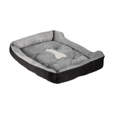 i.Pet Pet Bed Dog Cat Calming Soft Sleeping Comfy Plush Mat Cave Washable Black