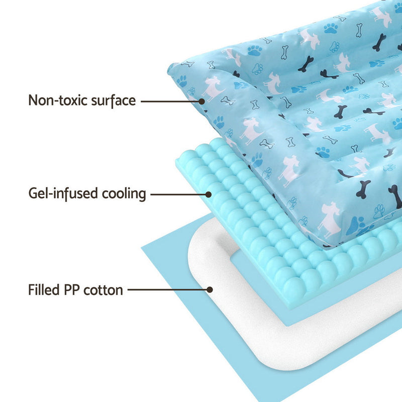 i.Pet Pet Cooling Mat Gel Dog Cat Self-cool Puppy Pad Large Bed Summer