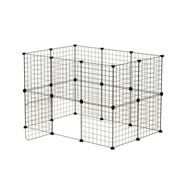 i.Pet Pet Dog Playpen Enclosure Cage 20 Panel Puppy Fence Play Pen Foldable Metal