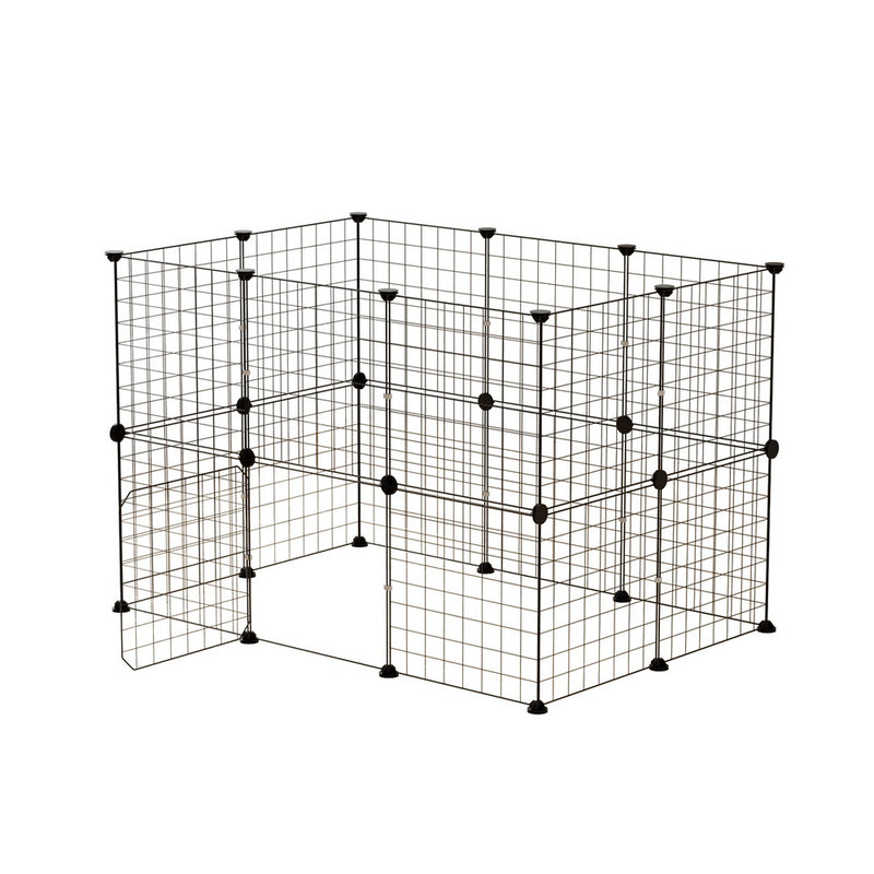 i.Pet Pet Dog Playpen Enclosure Cage 20 Panel Puppy Fence Play Pen Foldable Metal