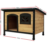 i.Pet Dog Kennel Large Wooden Outdoor Indoor House Pet Puppy Crate Cabin Waterproof