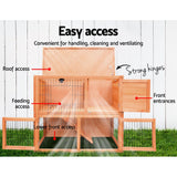 i.Pet Chicken Coop 88cm x 40cm x 76cm Rabbit Hutch Large House Run Wooden Cage Outdoor