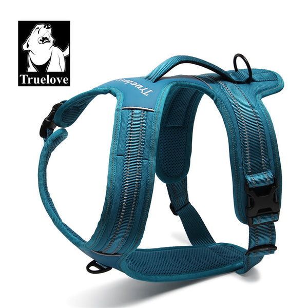 Reflective Heavy Duty Harness Blue