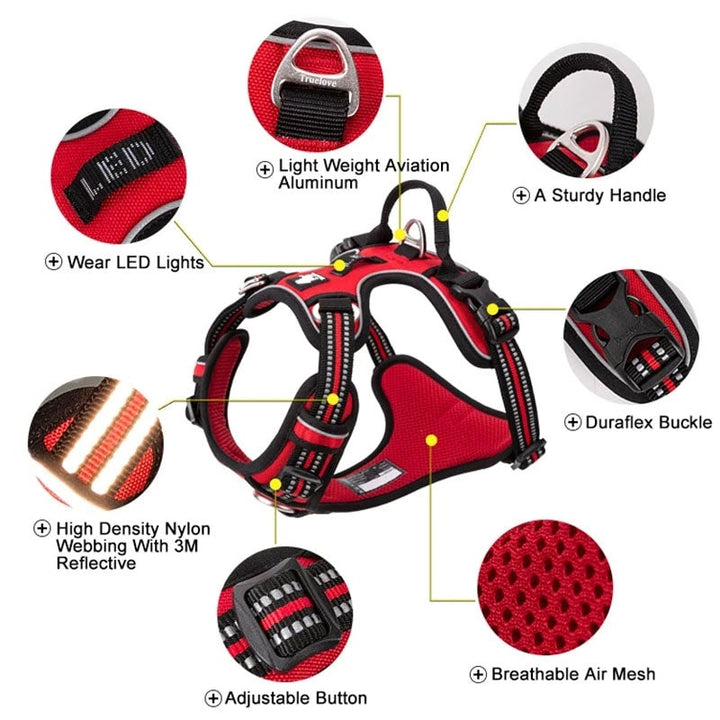 No Pull Harness Red