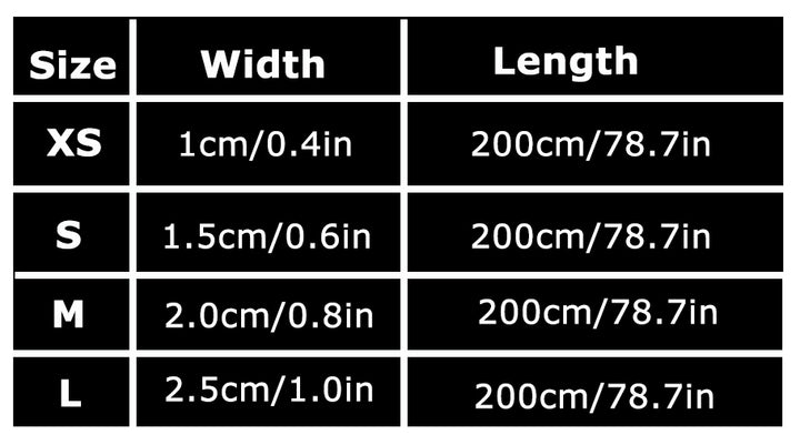 Reflective Pet Leash 2 meters Black