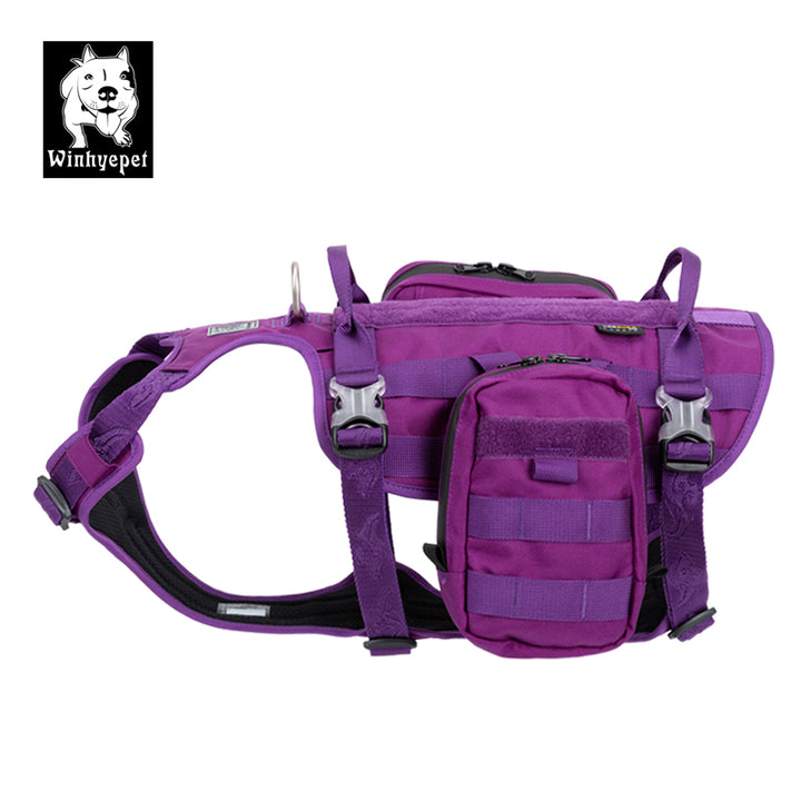 Whinhyepet Military Harness Purple