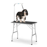 Floofi Pet Grooming Table 90cm Single Pole (Black)