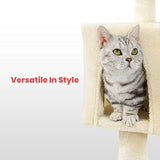 Floofi 118cm Plush Cat Condo Cat Tree Beige