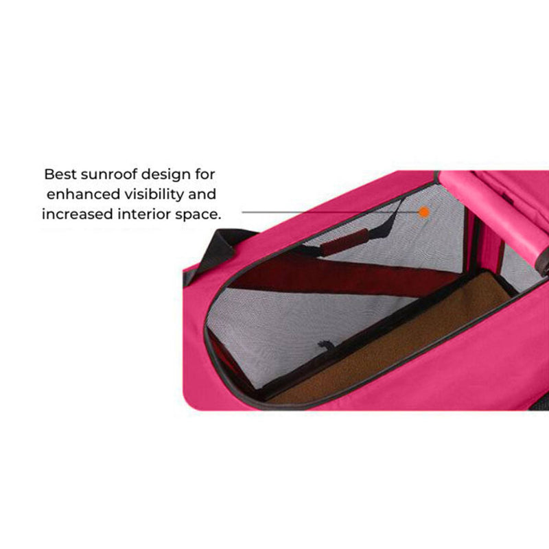 FLOOFI Portable Pet Carrier-Model 1-XL Size (Pink)