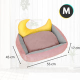 Floofi Pet Bed Moon Design (M Green)