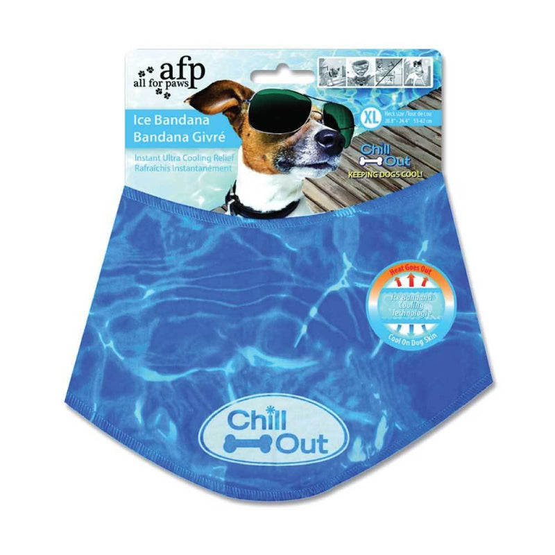 Dog Cooling Bandana Ice Neck Collar AFP Chill Out Pet Cool Scarf Cold