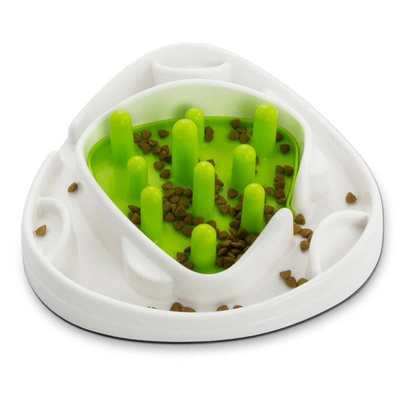 Dog Bowl Food Maze - Interactive Treat Feeder + Water Dish All For Paws Pet