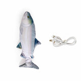 Jittering Cat Toy - Flopping Dancing Fish with Catnip Silvervine Electric USB