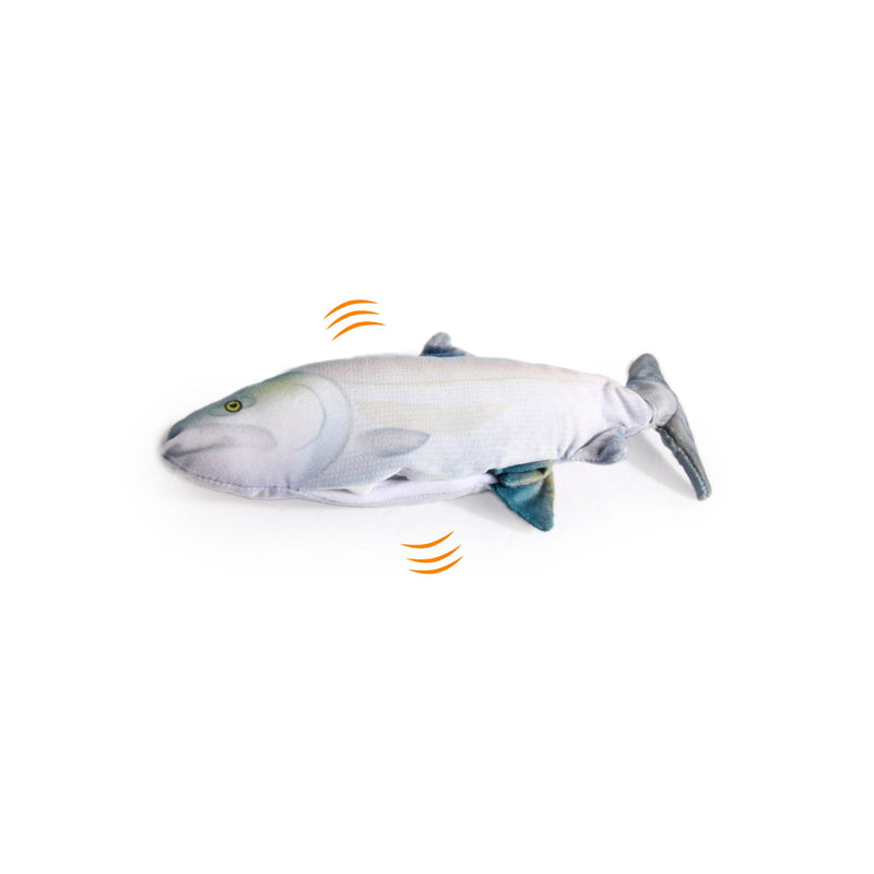 Jittering Cat Toy - Flopping Dancing Fish with Catnip Silvervine Electric USB