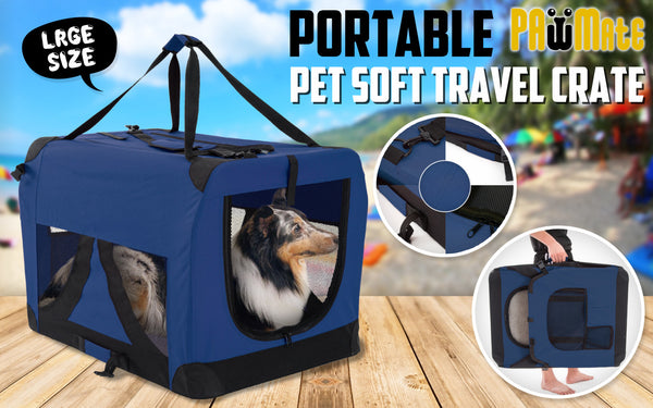 Portable Soft Dog Cage Crate Carrier