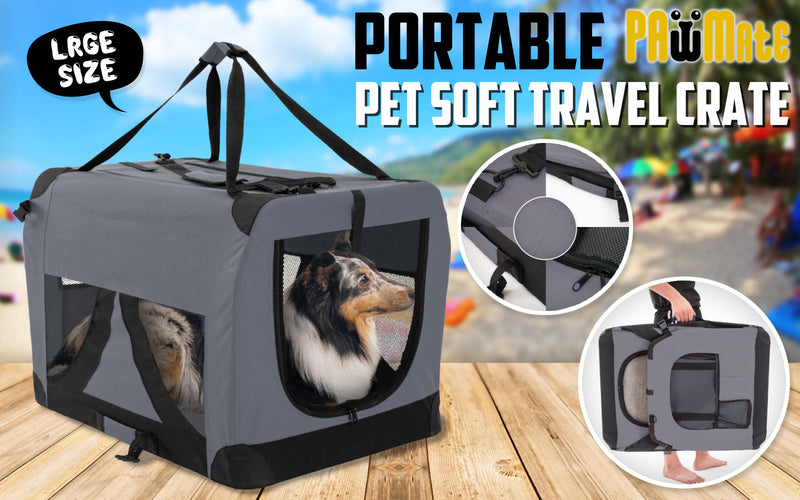 Portable Soft Dog Cage Crate Carrier