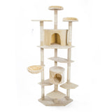 Cat Tree Multi Level Scratcher PARALA 201cm BEIGE