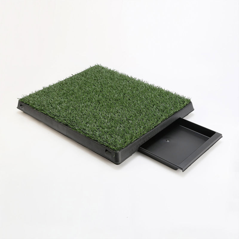 Pet Dog Potty Tray Training Toilet + 1 Grass Mat 63cm x 50cm