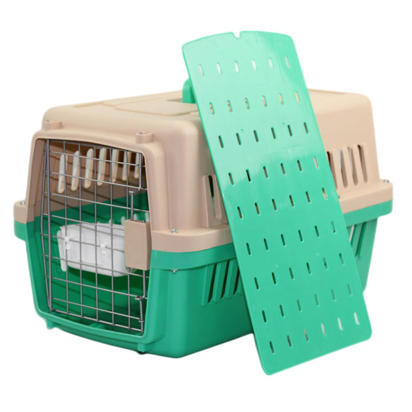 YES4PETS Medium Dog Cat Crate Pet Carrier Airline Cage With Bowl & Tray