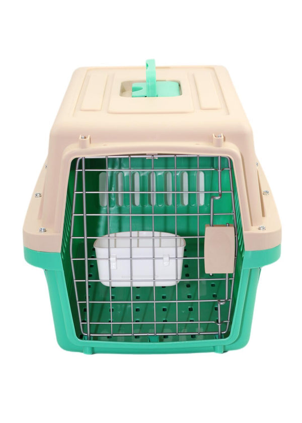 YES4PETS Medium Dog Cat Crate Pet Carrier Airline Cage With Bowl & Tray