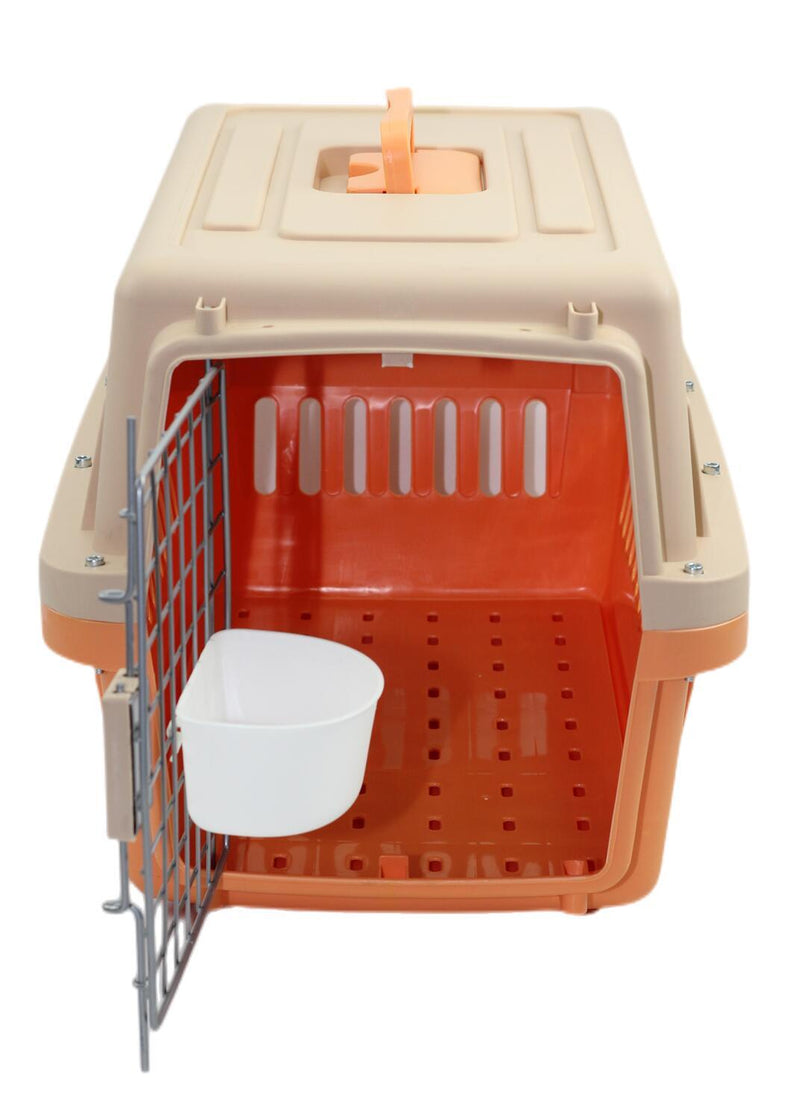 YES4PETS Medium Dog Cat Crate Pet Carrier Airline Cage With Bowl & Tray