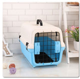 YES4PETS Portable Plastic Dog Cat Pet Pets Carrier Travel Cage With Tray