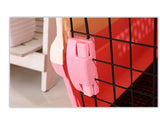 YES4PETS Portable Plastic Dog Cat Pet Pets Carrier Travel Cage With Tray