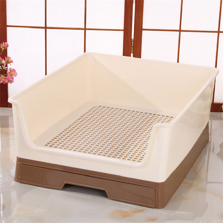 YES4PETS Medium Dog Potty Training Tray Pet Puppy Toilet Trays Loo Pad Mat With Wall