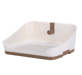 YES4PETS Medium Portable Dog Potty Training Tray Pet Puppy Toilet Loo Pad Mat With Wall