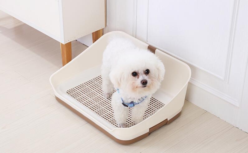 YES4PETS Medium Portable Dog Potty Training Tray Pet Puppy Toilet Loo Pad Mat With Wall