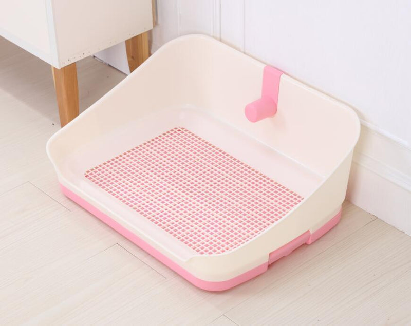 YES4PETS Medium Portable Dog Potty Training Tray Pet Puppy Toilet Loo Pad Mat With Wall