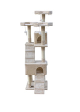 YES4PETS 170cm Cat Scratching Post Tree Post House Tower with Ladder Furniture Beige