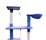 YES4PETS 193cm Cat Scratching Tree Post Sisal Pole Scratching Post Scratcher Tower Condo Blue