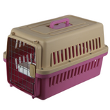 YES4PETS New Medium Dog Cat Rabbit Crate Pet Airline Carrier Cage With Bowl & Tray