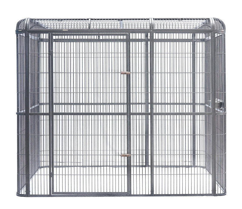 YES4PETS XXXXL Walk-in Bird Cat Dog Cage Pet Parrot Aviary  Perch 219x158x203cm With Green Cover