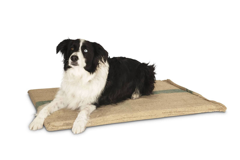 Hessian Pet Dog Puppy Bed Mat Pad House Kennel Cushion With Foam