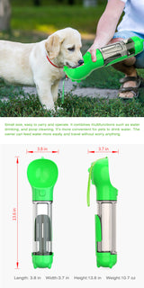 YES4PETS 4 in 1 Portable Pet Dog Puppy Cat Drinking Mug Water Feeder Bottle Valve Travel Bottle