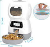 YES4PETS 3.5L Visible Automatic Digital Pet Dog Cat Feeder Food Bowl Dispenser