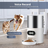 YES4PETS Electric Automatic Pet Dog Cat Rabbit Feeder Stainless Steel Dispenser